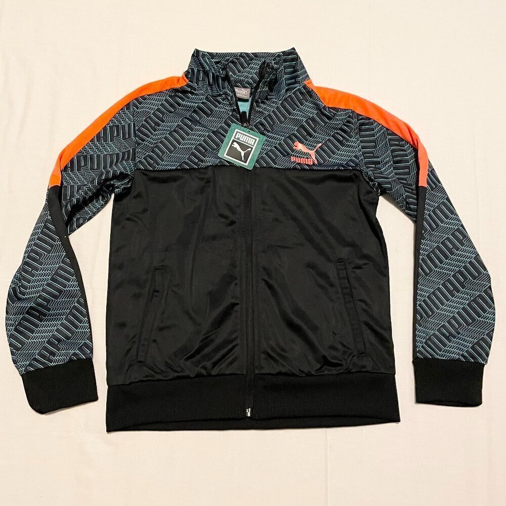 Puma Track Jacket Zip Up Kids Boys Medium 10-12 Sweater